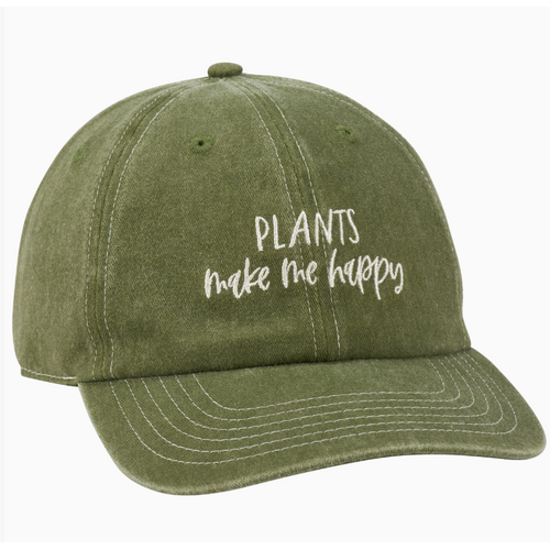  Primitives by Kathy Plants Make Me Happy Baseball Cap 