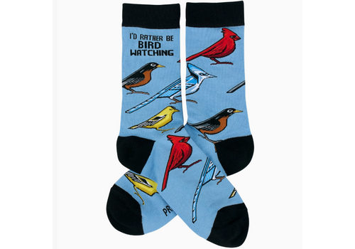  Primitives by Kathy I'd Rather Be Bird Watching Socks 
