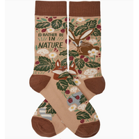 I'd Rather Be in Nature Socks