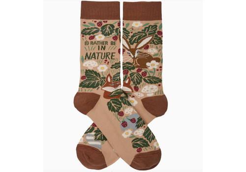  Primitives by Kathy I'd Rather Be in Nature Socks 