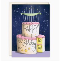 Celestial Cake Birthday Card