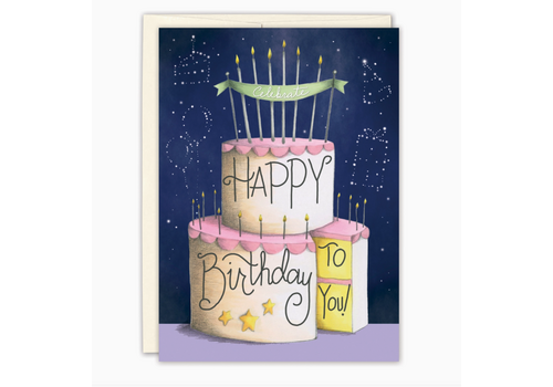  Biely & Shoaf Celestial Cake Birthday Card 