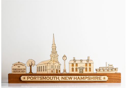 163 Design Company Portsmouth Wooden Cityscape 