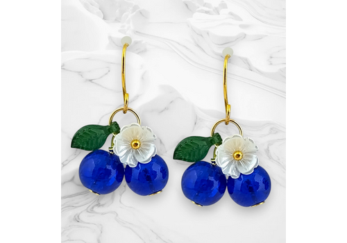  Piccadilly Pendants Maine Blueberry Earrings 