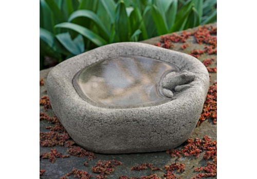  Campania International Woodland Birdbath Frog 