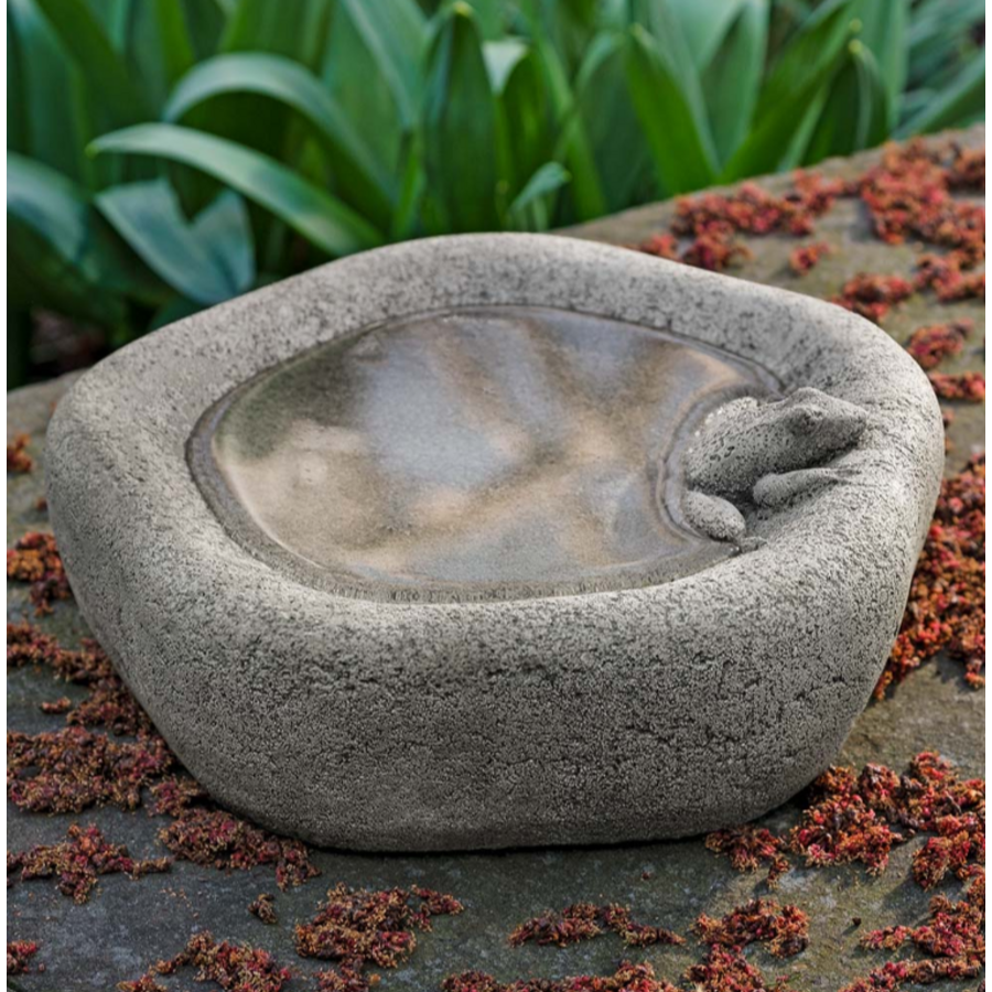 Woodland Birdbath Frog