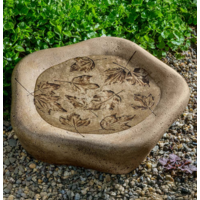 Woodland Leaves Birdbath Large