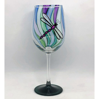 Dragonfly Wine Glass