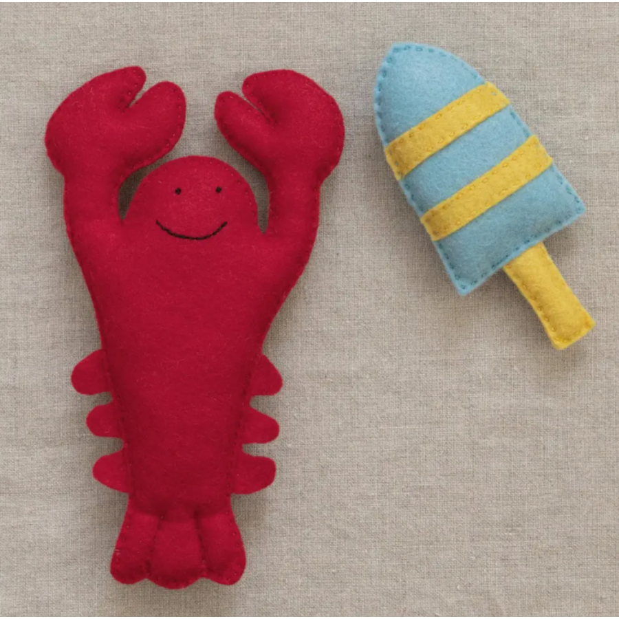 Kids' Lobster & Buoy Felt Sewing Kit