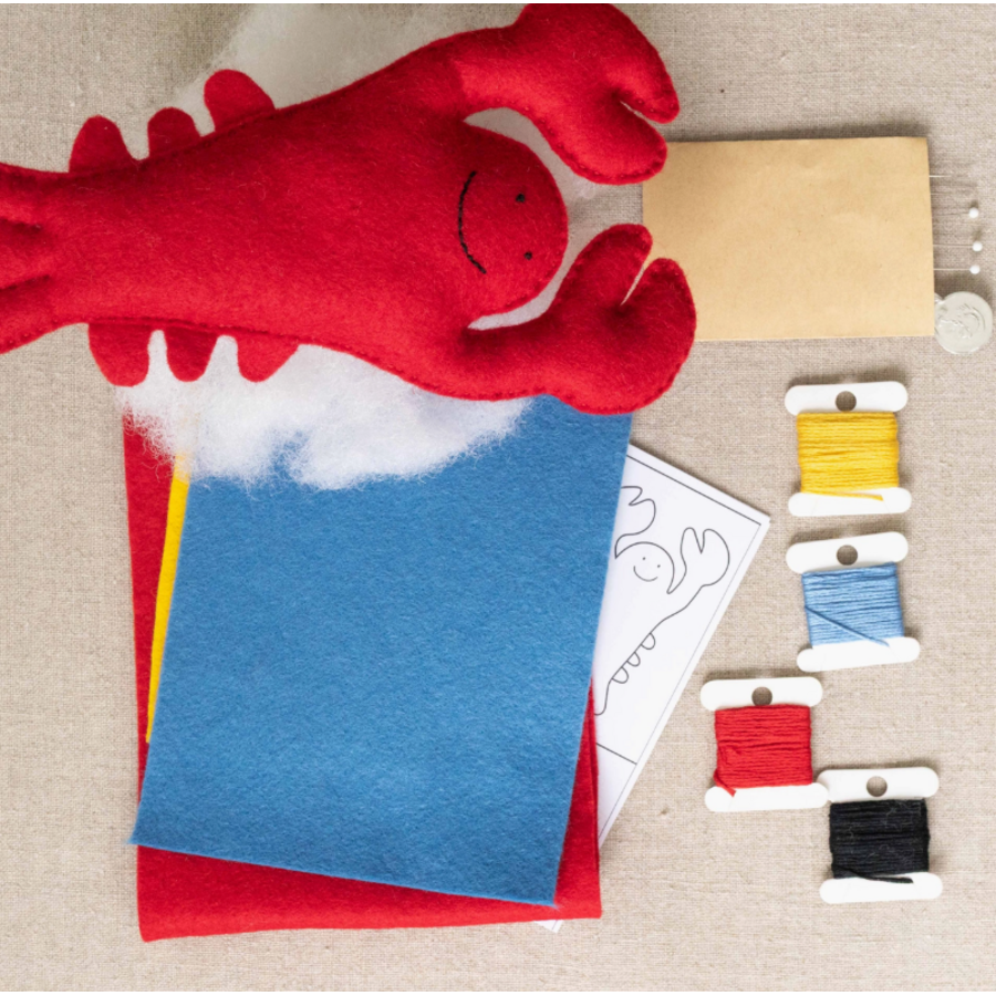Kids' Lobster & Buoy Felt Sewing Kit