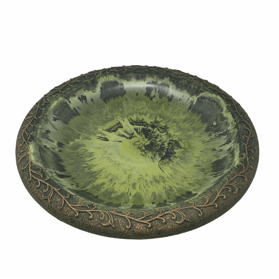 Fiber Clay Birdbath 19" Bowl