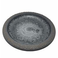 Fiber Clay Birdbath 19" Bowl