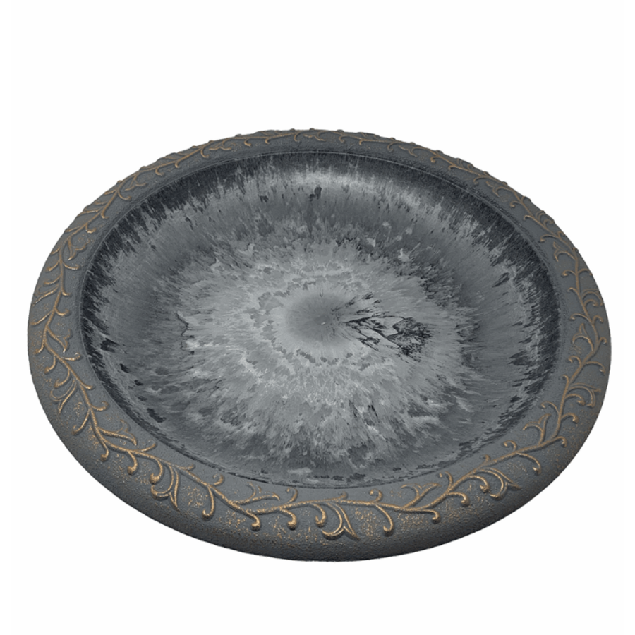 Fiber Clay Birdbath 19" Bowl