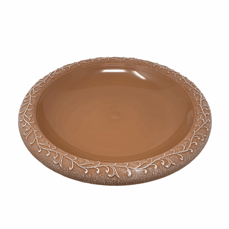 Fiber Clay Birdbath 19" Bowl