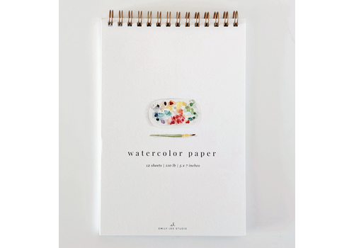  emily lex studio Spiral Watercolor Paper Pad 5x7 