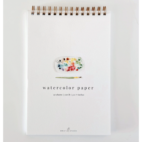  emily lex studio Spiral Watercolor Paper Pad 5x7 