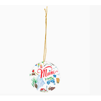 Maine State Collection Ceramic Ornament