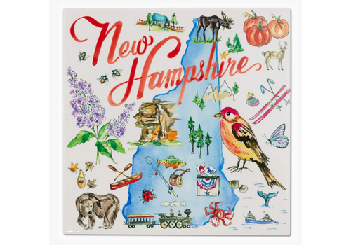  Boston International NH State Collection 8" Ceramic Trivet 
