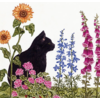 Alice's Cottage Flour Sack Towel Cat in Garden