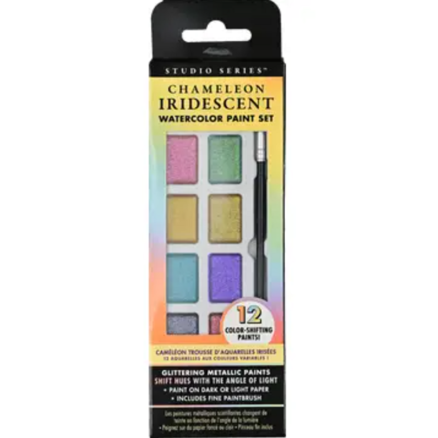 Chameleon Iridescent Watercolor Paint Set (12 Colors)