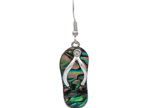  Rain Jewelry Collection Abalone Shell Flipflop Earrings 