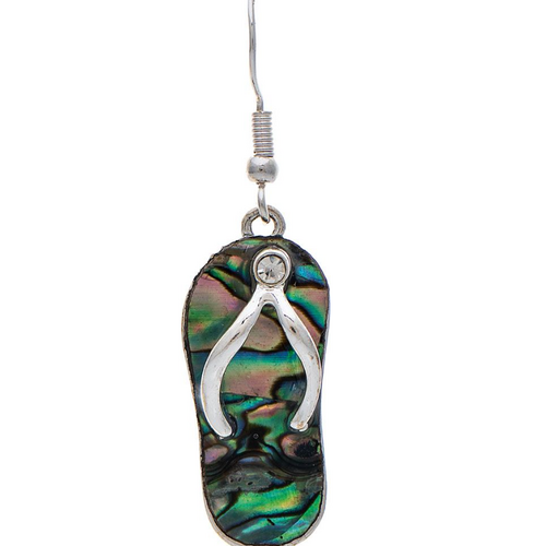  Rain Jewelry Collection Abalone Shell Flipflop Earrings 