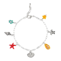 Beachy Charms Chain Anklet
