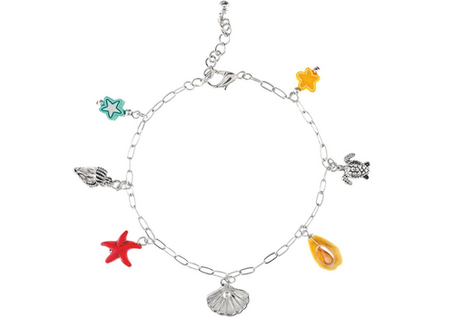  Rain Jewelry Collection Beachy Charms Chain Anklet 