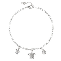 Turtle Charms Chain Anklet