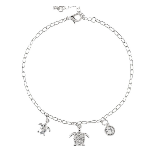  Rain Jewelry Collection Turtle Charms Chain Anklet 