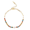 Rain Jewelry Collection Multi Disc Bead Chain Anklet