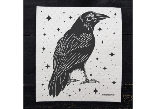  Counter Couture Raven Swedish Dishcloth 