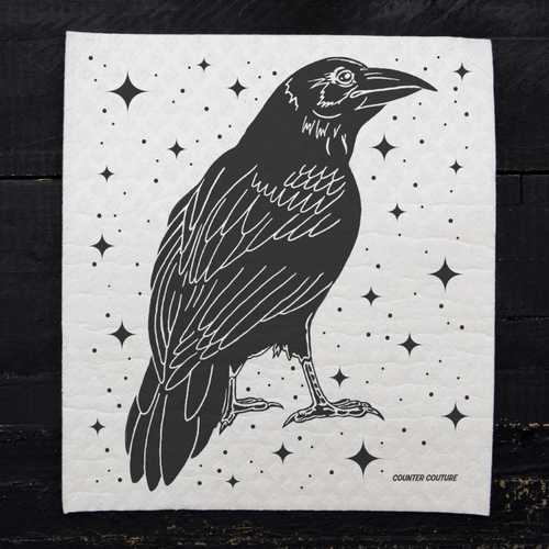  Counter Couture Raven Swedish Dishcloth 