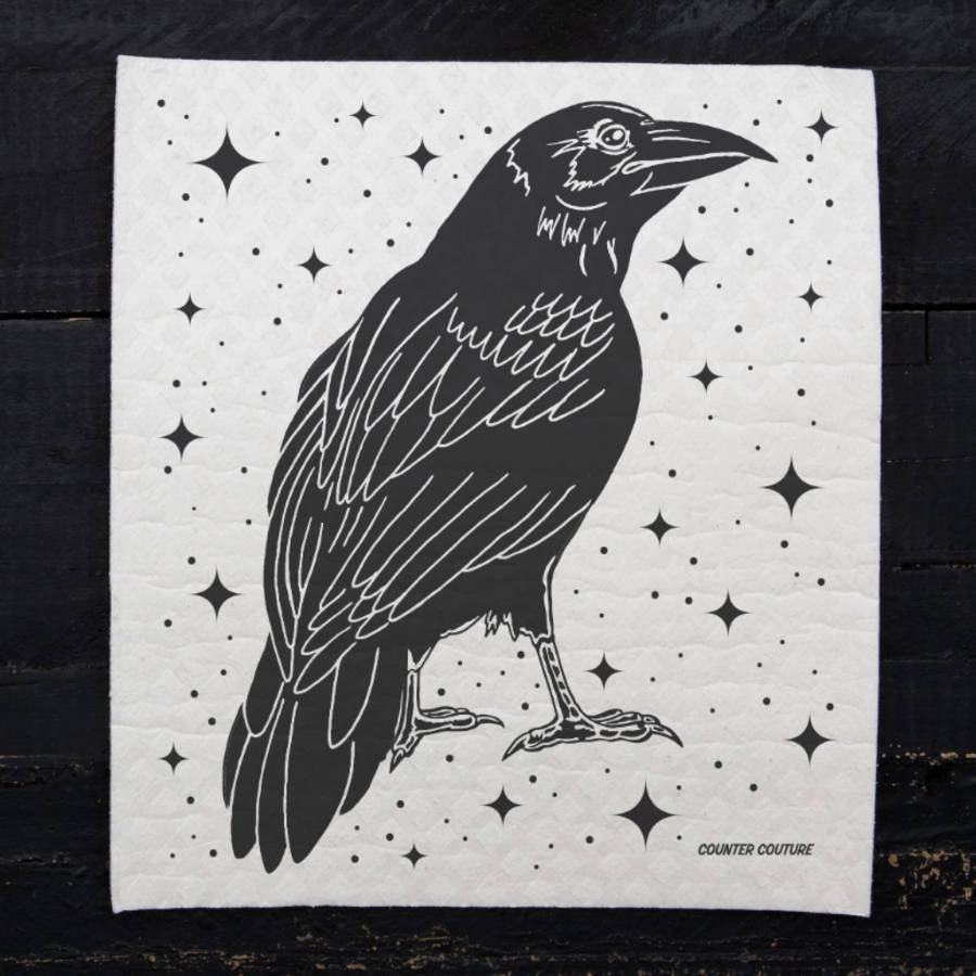 Raven Swedish Dishcloth