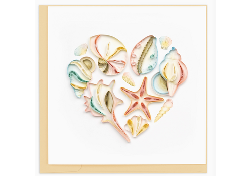  Quilling Cards Seashell Heart Quill Card 