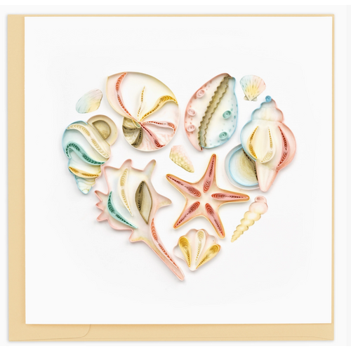  Quilling Cards Seashell Heart Quill Card 