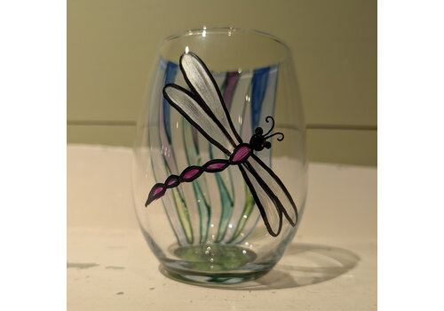  Dragonfly Stemless Goblet 
