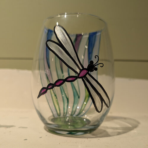  Dragonfly Stemless Goblet 