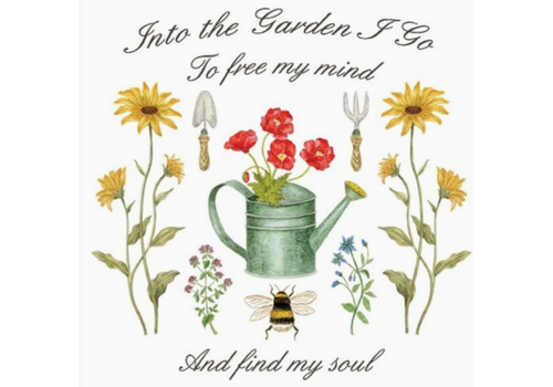  Alice's Cottage Flour Sack Towel Into the Garden 