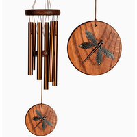 Habitats Chime Teak Dragonfly