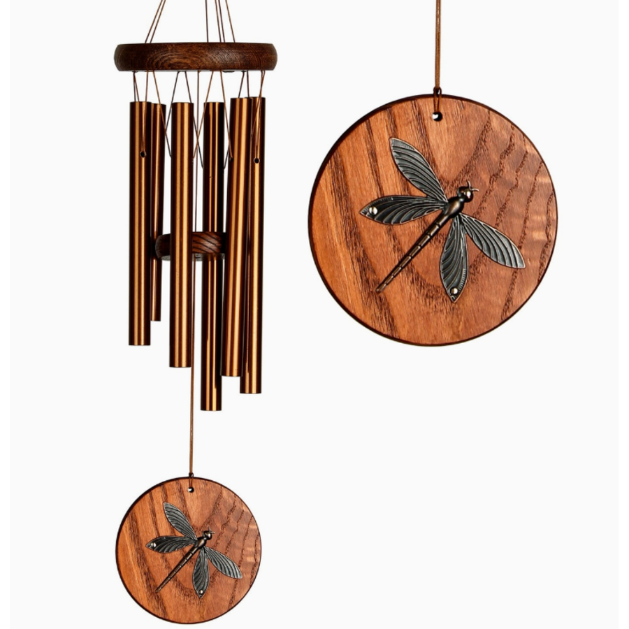 Habitats Chime Teak Dragonfly