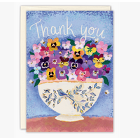 Pansies Thank You Card