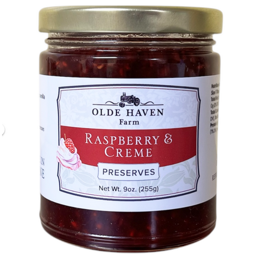  Olde Haven Farm Raspberry Créme Preserves 