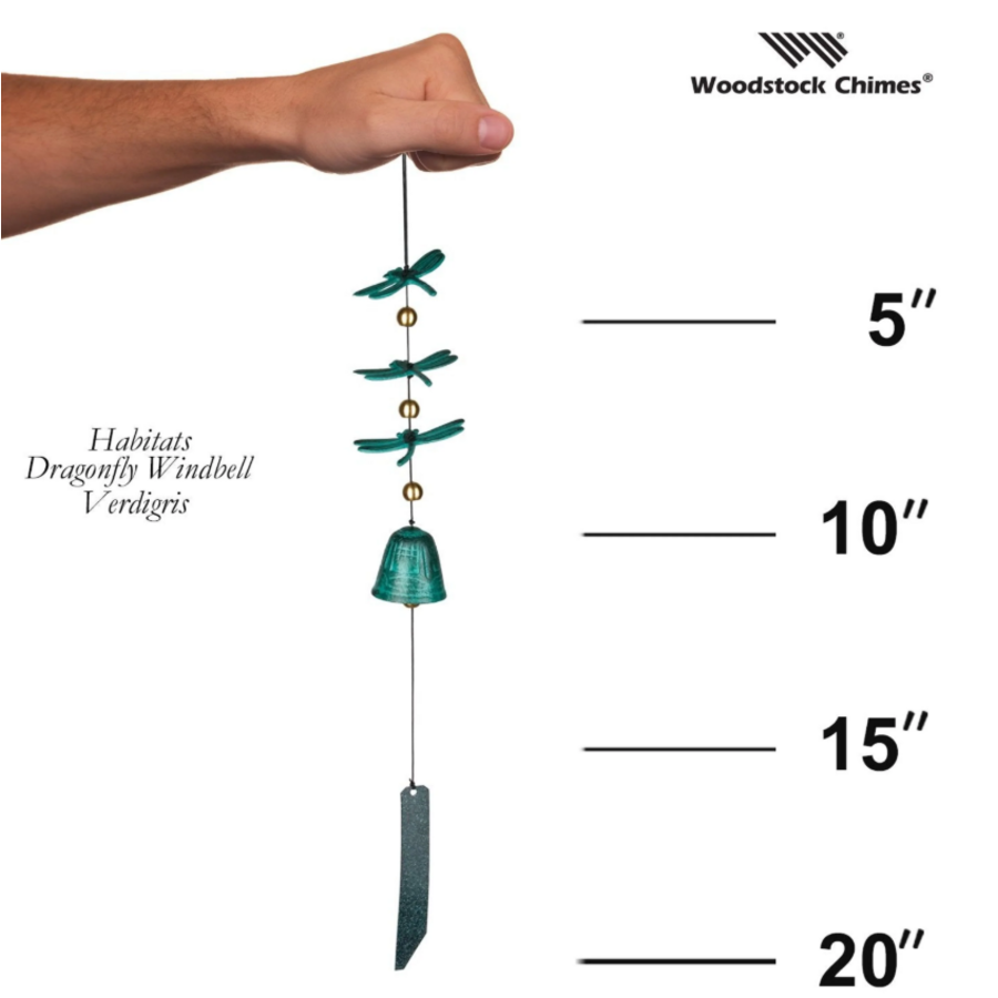 Dragonfly Windbell Verdigris