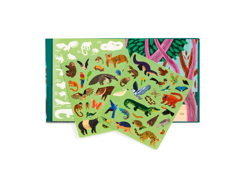  Rainforest Sticker Play Reusable Activity Set 