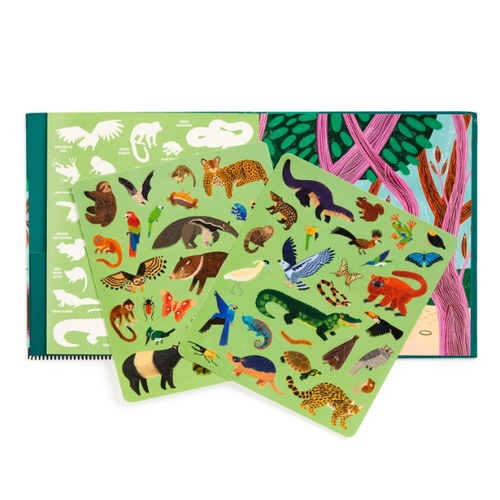  Rainforest Sticker Play Reusable Activity Set 