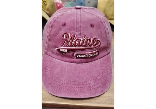  Maine Souvenirs Maine 1820 Vacationland Cap Red 