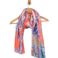 Abstract Coral Scarf