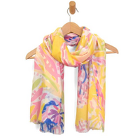Abstract Coral Scarf