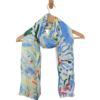 Abstract Coral Scarf